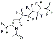 1-(3-(全氟己基)-5-(三氟甲基)-1H-吡唑-1-基)乙烷-1-酮 结构式