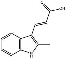3-(2-Methyl-1H-indol-3-yl)-acrylic acid 结构式