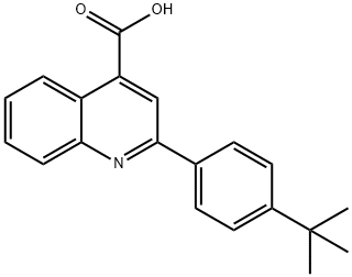 2-(4-叔丁基苯基)喹啉-4-羧酸 结构式