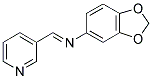 5-(1-Aza-2-(3-pyridyl)vinyl)benzo[d]1,3-dioxolene 结构式