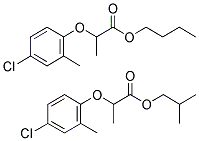 2甲4氯丙酸丁酯(异构体混合物) 结构式