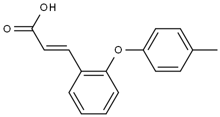3-[2-(4-METHYLPHENOXY)PHENYL]ACRYLIC ACID 结构式
