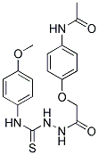 1-(2-(4-(ACETYLAMINO)PHENOXY)ACETYL)-4-(4-METHOXYPHENYL)THIOSEMICARBAZIDE 结构式