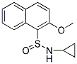 N-CYCLOPROPYL-2-METHOXY-1-NAPHTHALENESULFINAMIDE 结构式