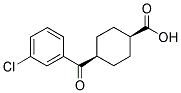 CIS-4-(3-CHLOROBENZOYL)CYCLOHEXANE-1-CARBOXYLIC ACID 结构式
