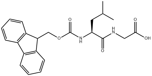 FMOC-LEU-GLY-OH 结构式