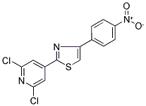 2,6-DICHLORO-4-[4-(4-NITROPHENYL)-1,3-THIAZOL-2-YL]PYRIDINE 结构式