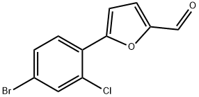 5-(4-溴-2-氯-苯基)糠醛 结构式