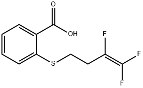 2-[(3,4,4-Trifluoro-3-butenyl)sulfanyl]benzenecarboxylic acid 结构式