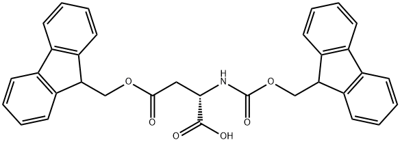 FMOC-ASP(OFM)-OH 结构式