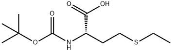 叔丁氧羰基-L-乙硫氨酸 结构式