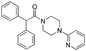 2,2-Diphenyl-1-(4-(2-pyridyl)piperazinyl)ethan-1-one 结构式