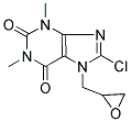 8-CHLORO-1,3-DIMETHYL-7-(OXIRAN-2-YLMETHYL)-3,7-DIHYDRO-1H-PURINE-2,6-DIONE 结构式