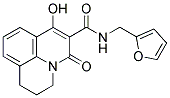 N-(2-FURYLMETHYL)-7-HYDROXY-5-OXO-2,3-DIHYDRO-1H,5H-PYRIDO[3,2,1-IJ]QUINOLINE-6-CARBOXAMIDE 结构式