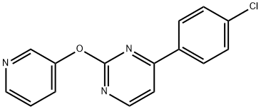 4-(4-Chlorophenyl)-2-(3-pyridinyloxy)pyrimidine 结构式