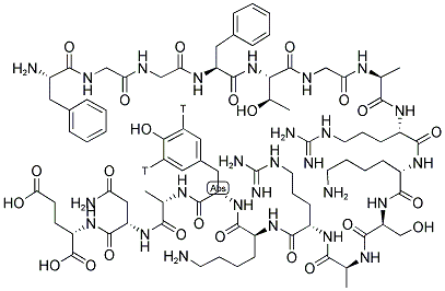 NOCICEPTIN(TYR14) [TYROSYL 3,5-3H] 结构式