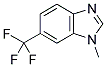 1-METHYL-6-TRIFLUOROMETHYLBENZIMIDAZOLE 结构式