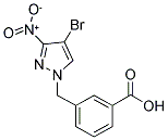 3-(4-BROMO-3-NITRO-PYRAZOL-1-YLMETHYL)-BENZOIC ACID 结构式