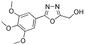 [5-(3,4,5-TRIMETHOXYPHENYL)-1,3,4-OXADIAZOL-2-YL]METHANOL 结构式