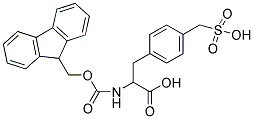 FMOC-D, L-PHE(4-CH2-SO3H) 结构式