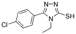 5-(4-CHLORO-PHENYL)-4-ETHYL-4H-[1,2,4]TRIAZOLE-3-THIOL 结构式