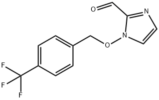 1-([4-(TRIFLUOROMETHYL)BENZYL]OXY)-1H-IMIDAZOLE-2-CARBALDEHYDE 结构式