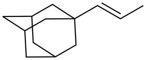 反式-1-(1-金刚烷基)丙烯 结构式