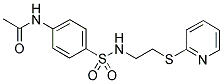 N-[4-({[2-(PYRIDIN-2-YLTHIO)ETHYL]AMINO}SULFONYL)PHENYL]ACETAMIDE 结构式