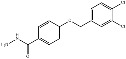 4-((3,4-二氯苄基)氧基)苯甲酰肼 结构式