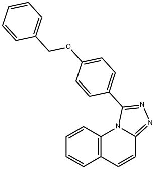 1-[4-(BENZYLOXY)PHENYL][1,2,4]TRIAZOLO[4,3-A]QUINOLINE 结构式