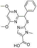 2-[A-(4,6-DIMETHOXYPYRIMIDIN-2-YL)BENZYLTHIO]-1-METHYLIMIDAZOLE-5-CARBOXYLIC ACID 结构式