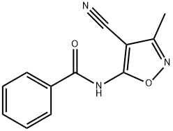 N-(4-CYANO-3-METHYL-5-ISOXAZOLYL)BENZENECARBOXAMIDE 结构式