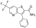 3-PHENYL-6-(TRIFLUOROMETHYL)THIENO[3,2-B]PYRIDINE-2-CARBOXAMIDE 结构式