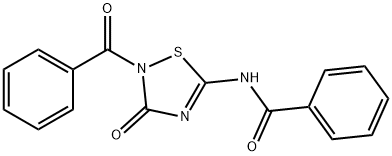 N-(2-BENZOYL-3-OXO-2,3-DIHYDRO-1,2,4-THIADIAZOL-5-YL)BENZENECARBOXAMIDE 结构式