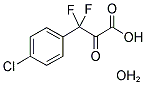 3-(4-CHLOROPHENYL)-3,3-DIFLUORO-2-OXOPROPIONIC ACID MONOHYDRATE 结构式