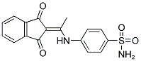 4-{[1-(1,3-DIOXO-1,3-DIHYDRO-2H-INDEN-2-YLIDENE)ETHYL]AMINO}BENZENESULFONAMIDE 结构式