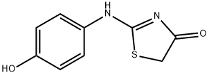 2-((4-羟基苯基)亚胺)噻唑烷-4-酮 结构式