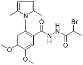 N'-(2-BROMOPROPANOYL)-2-(2,5-DIMETHYL-1H-PYRROL-1-YL)-4,5-DIMETHOXYBENZOHYDRAZIDE 结构式