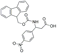FMOC-DL-3-(4-NITROPHENYL)-3-AMINO-PROPIONIC ACID 结构式