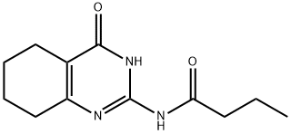 N-(4-OXO-3,4,5,6,7,8-HEXAHYDRO-2-QUINAZOLINYL)BUTANAMIDE 结构式