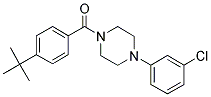 4-(TERT-BUTYL)PHENYL 4-(3-CHLOROPHENYL)PIPERAZINYL KETONE 结构式