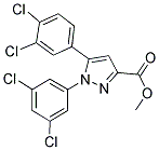 METHYL 5-(3,4-DICHLOROPHENYL)-1-(3,5-DICHLOROPHENYL)-1H-PYRAZOLE-3-CARBOXYLATE 结构式