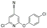 2-CHLORO-6-(4-CHLOROPHENOXY)ISONICOTINONITRILE 结构式