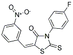 3-(4-FLUOROPHENYL)-5-[(3-NITROPHENYL)METHYLENE]-2-THIOXO-1,3-THIAZOLAN-4-ONE 结构式