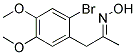 (2-BROMO-4,5-DIMETHOXYPHENYL)ACETONE OXIME 结构式