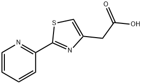 2-(2-(吡啶-2-基)噻唑-4-基)乙酸 结构式