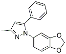 1-(5-BENZO(1,3)DIOXOLE)-3-METHYL-5-PHENYLPYRAZOLE 结构式
