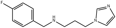 (4-FLUORO-BENZYL)-(3-IMIDAZOL-1-YL-PROPYL)-AMINE 结构式