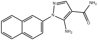 5-AMINO-1-(2-NAPHTHYL)-1H-PYRAZOLE-4-CARBOXAMIDE 结构式