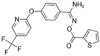 2-AMINO-1-AZA-2-(4-(5-(TRIFLUOROMETHYL)(2-PYRIDYLOXY))PHENYL)VINYL THIOPHENE-2-CARBOXYLATE 结构式